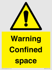 Warning Confined space